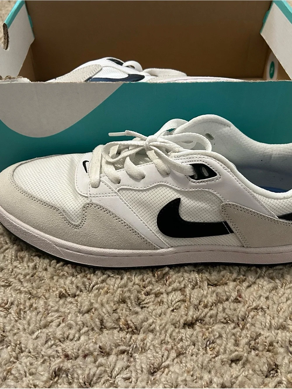 Nike White and Black Low-Profile Men’s ' Sneakers
